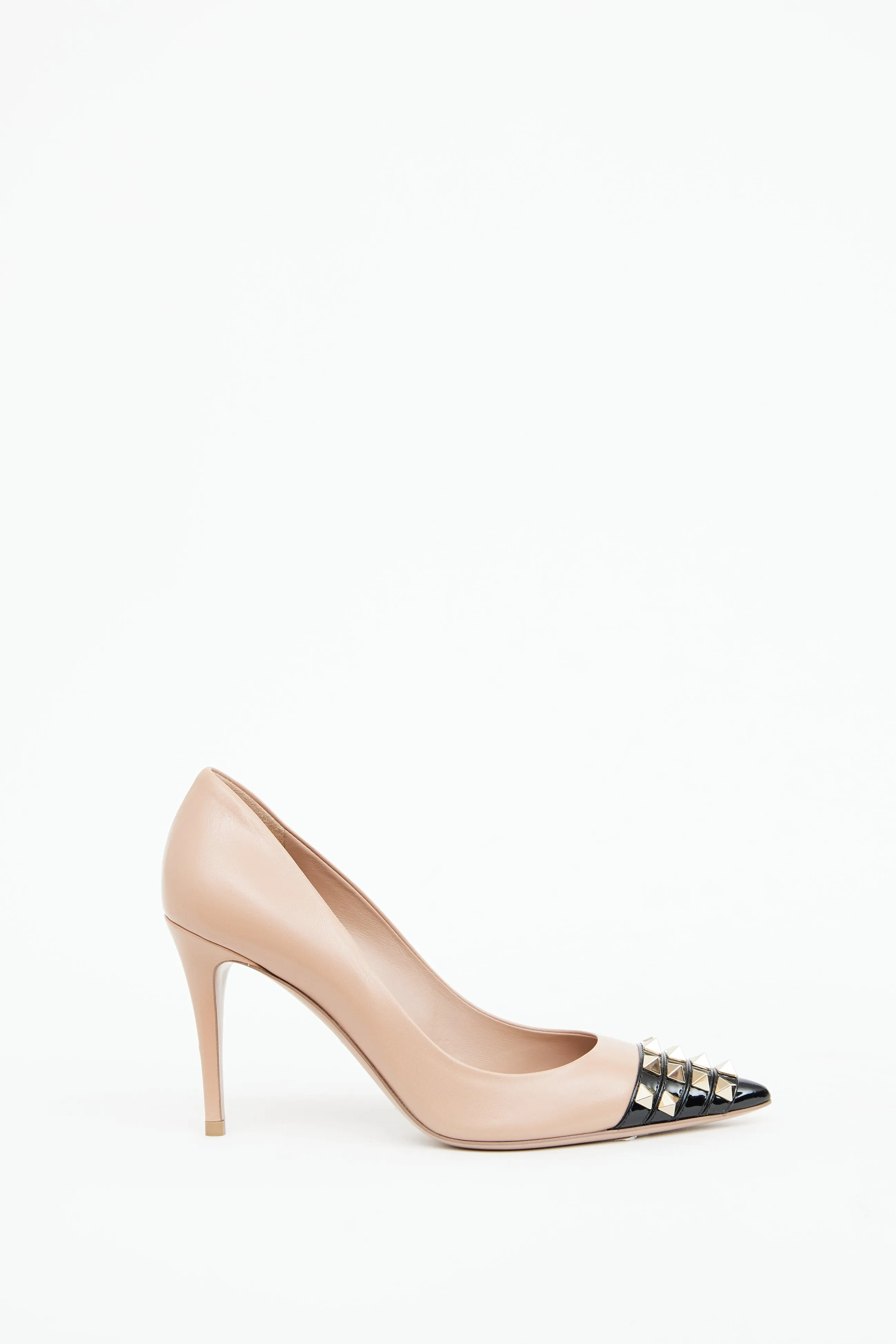 Beige & Black Alcove Rockstud Pump