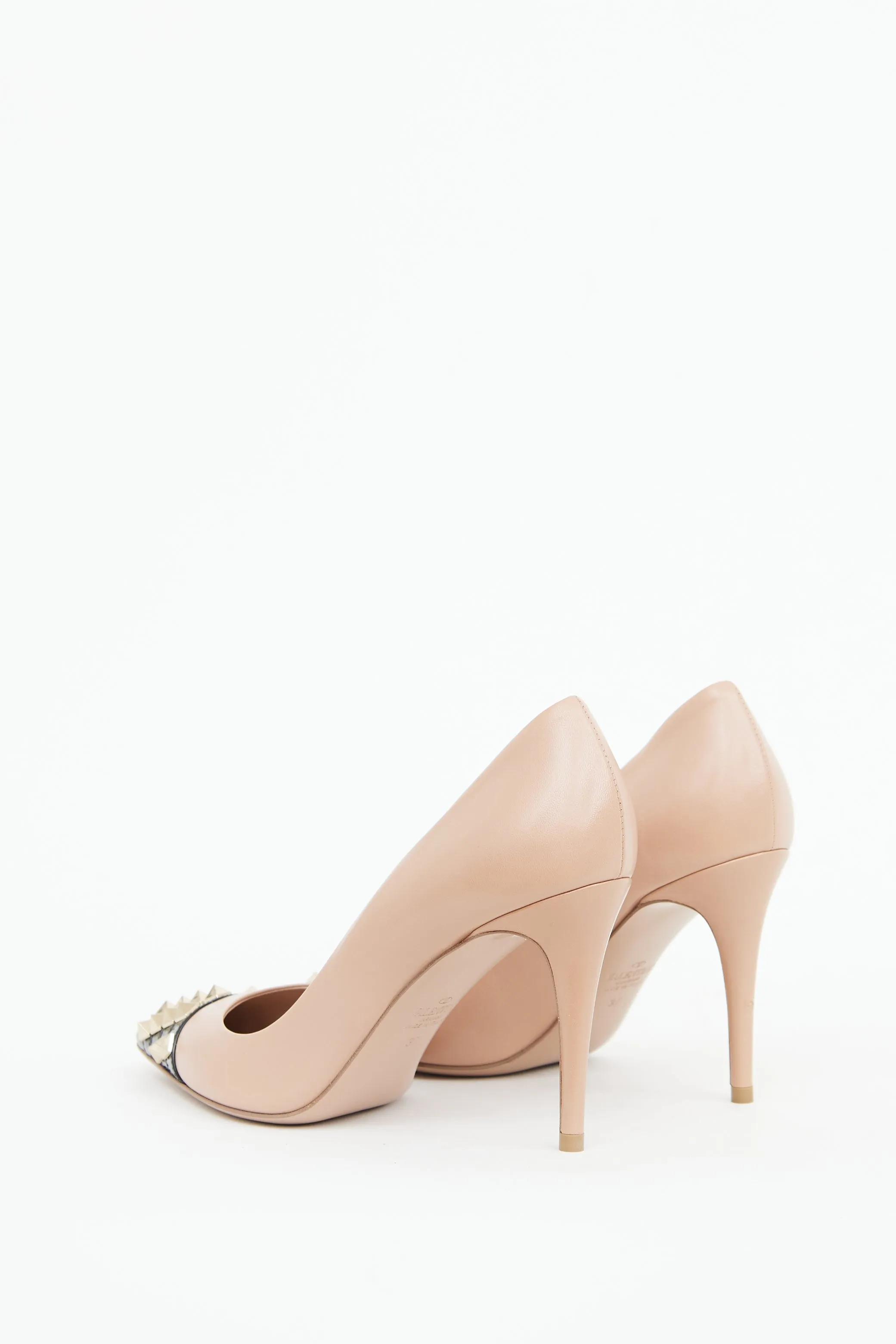 Beige & Black Alcove Rockstud Pump