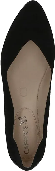 Caprice Women's 9-22200-42 Leather Slip-On Pump Shoes Black Suede