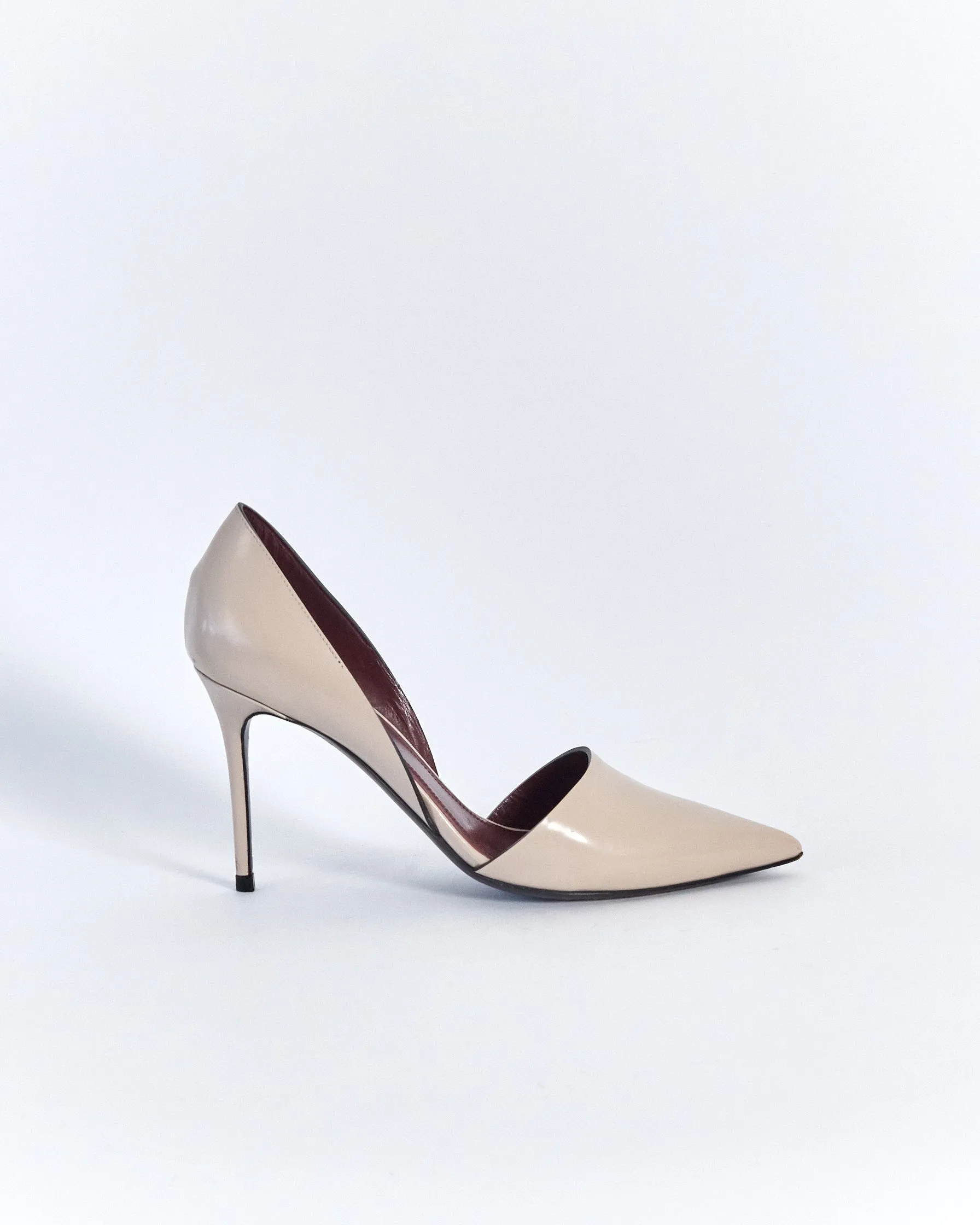 Céline pointed d'orsay heel pumps, beige, 36.5