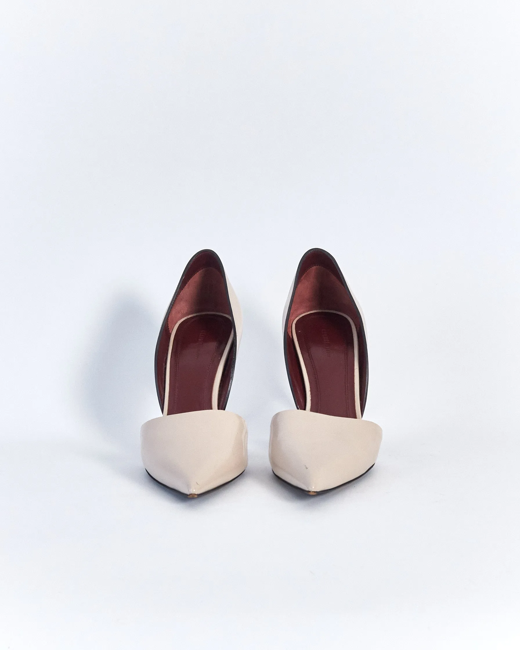 Céline pointed d'orsay heel pumps, beige, 36.5