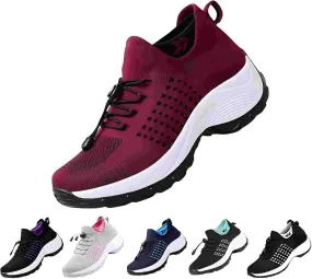 Comfortwear Ortho Shoes for Women,Breathable Walking Shoes Slip on Trainers Women's Comfortable Casual Ladies Athletic Shoe Thick Bottom