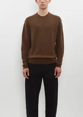 Crew Neck Jumper — Hazelnut Brown