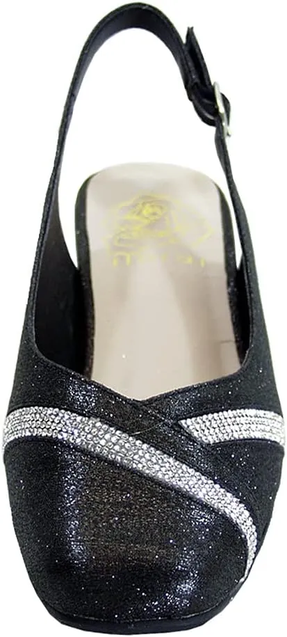 Floral Shelby Women's Wide Width Square-Toe Dress Pumps