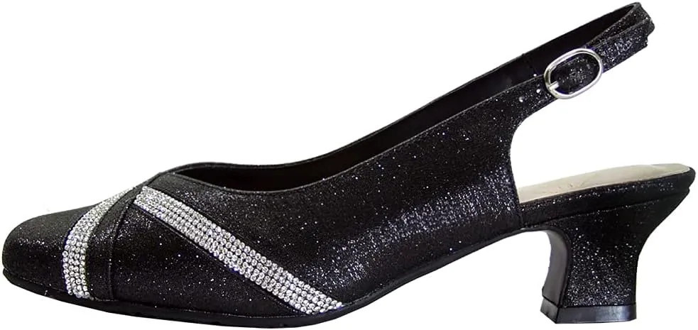 Floral Shelby Women's Wide Width Square-Toe Dress Pumps