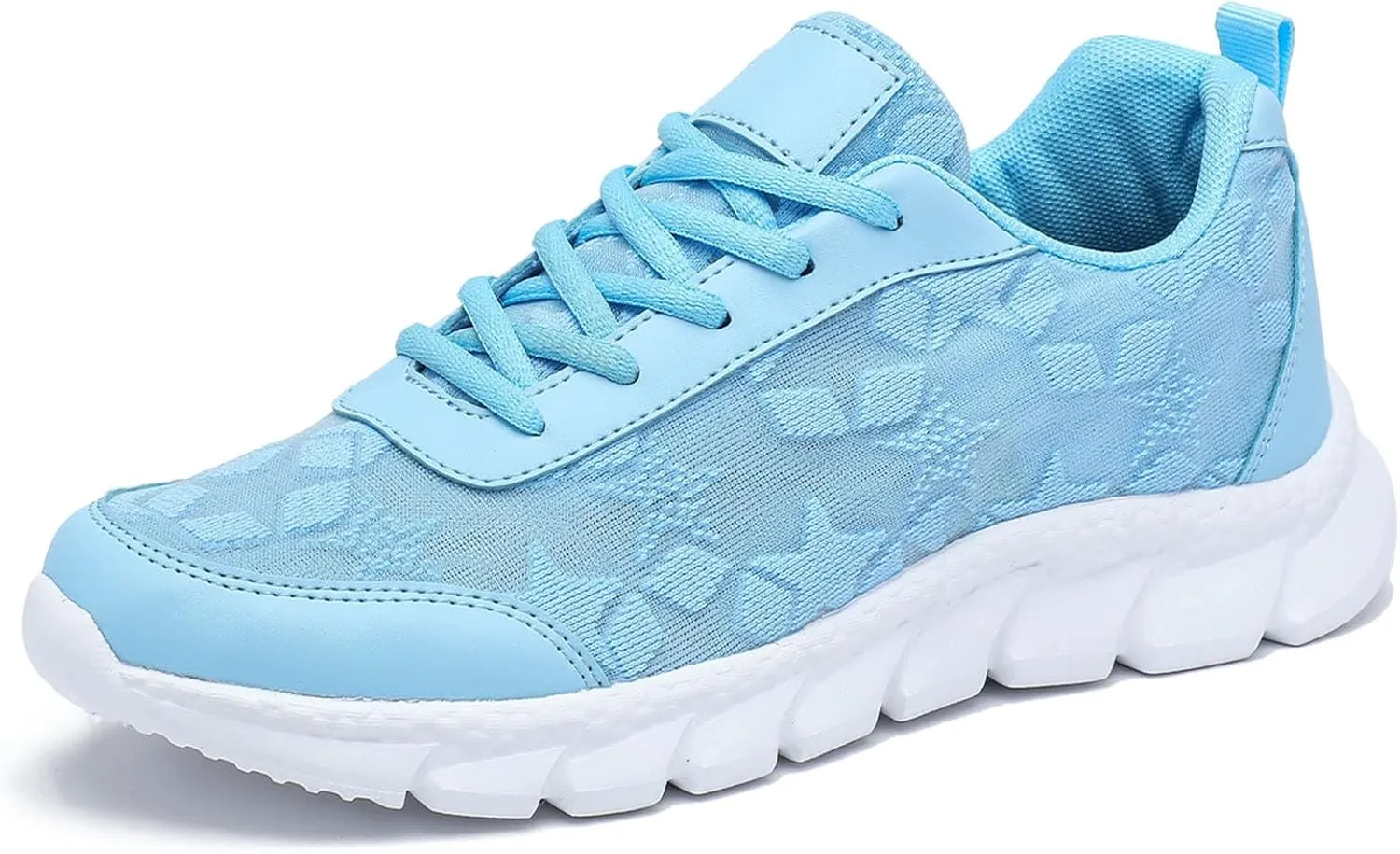 Flying Weaving Sneakers Women New Korean Fashion Round Head Lace Up Casual Shoes Thick Bottom Running Easy Works Shoes
