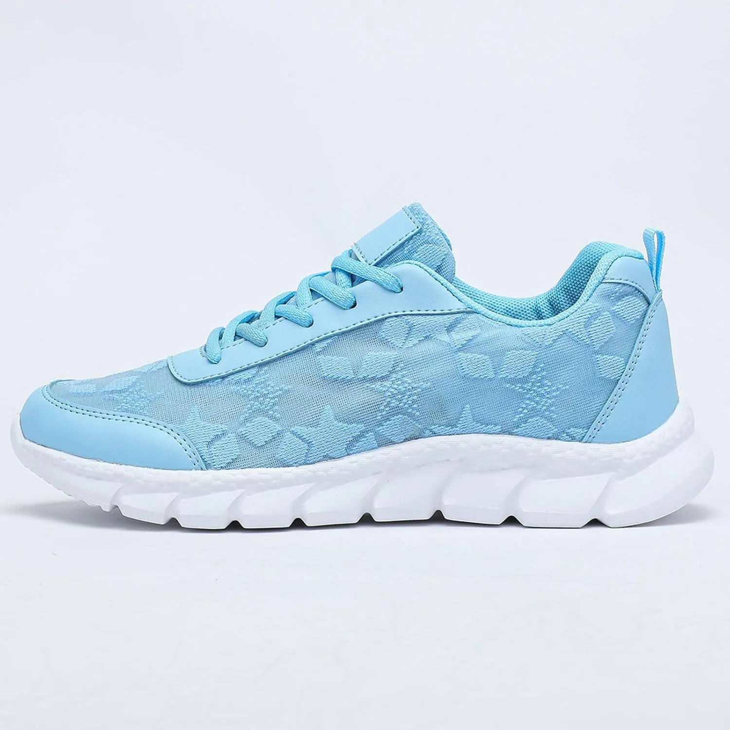 Flying Weaving Sneakers Women New Korean Fashion Round Head Lace Up Casual Shoes Thick Bottom Running Easy Works Shoes