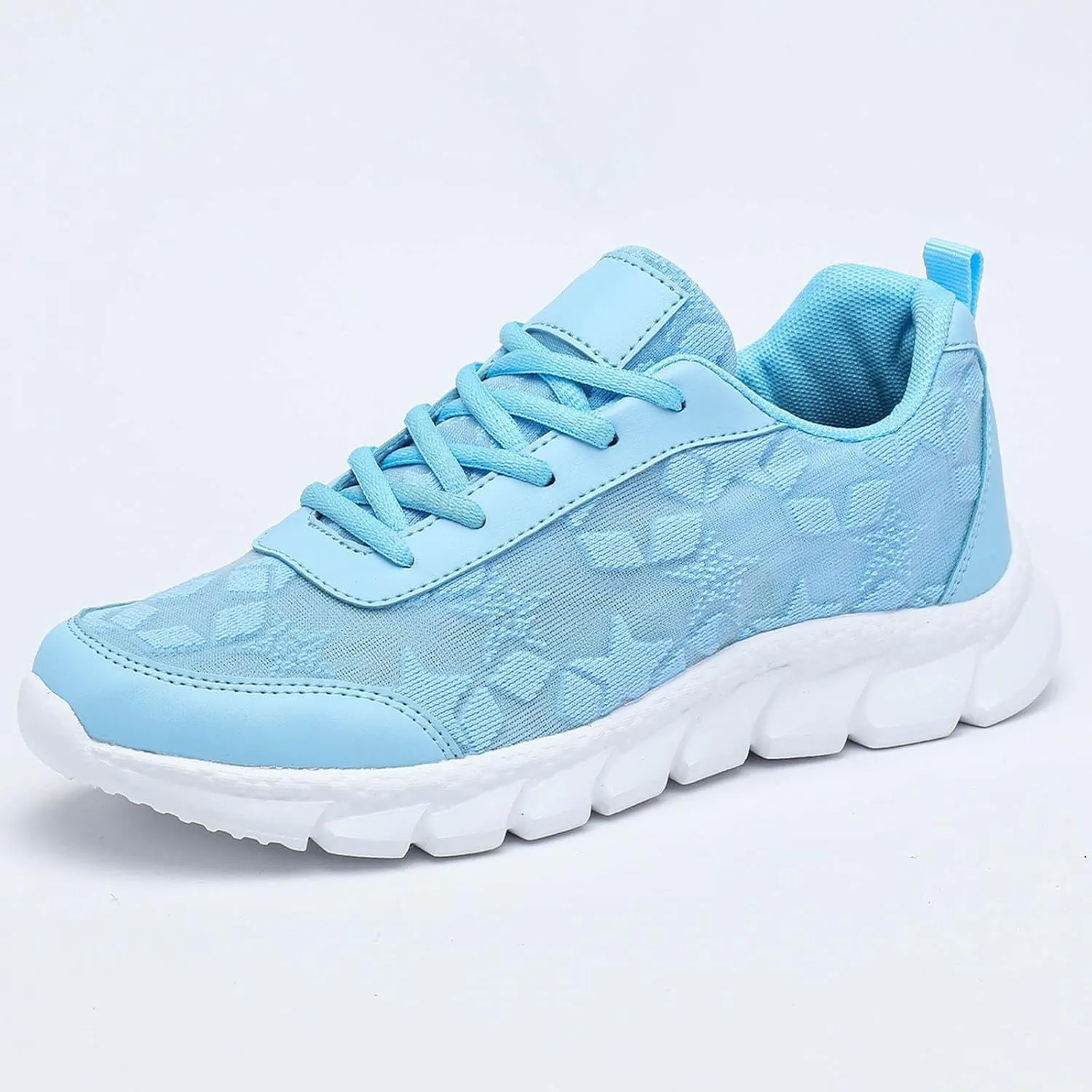 Flying Weaving Sneakers Women New Korean Fashion Round Head Lace Up Casual Shoes Thick Bottom Running Easy Works Shoes