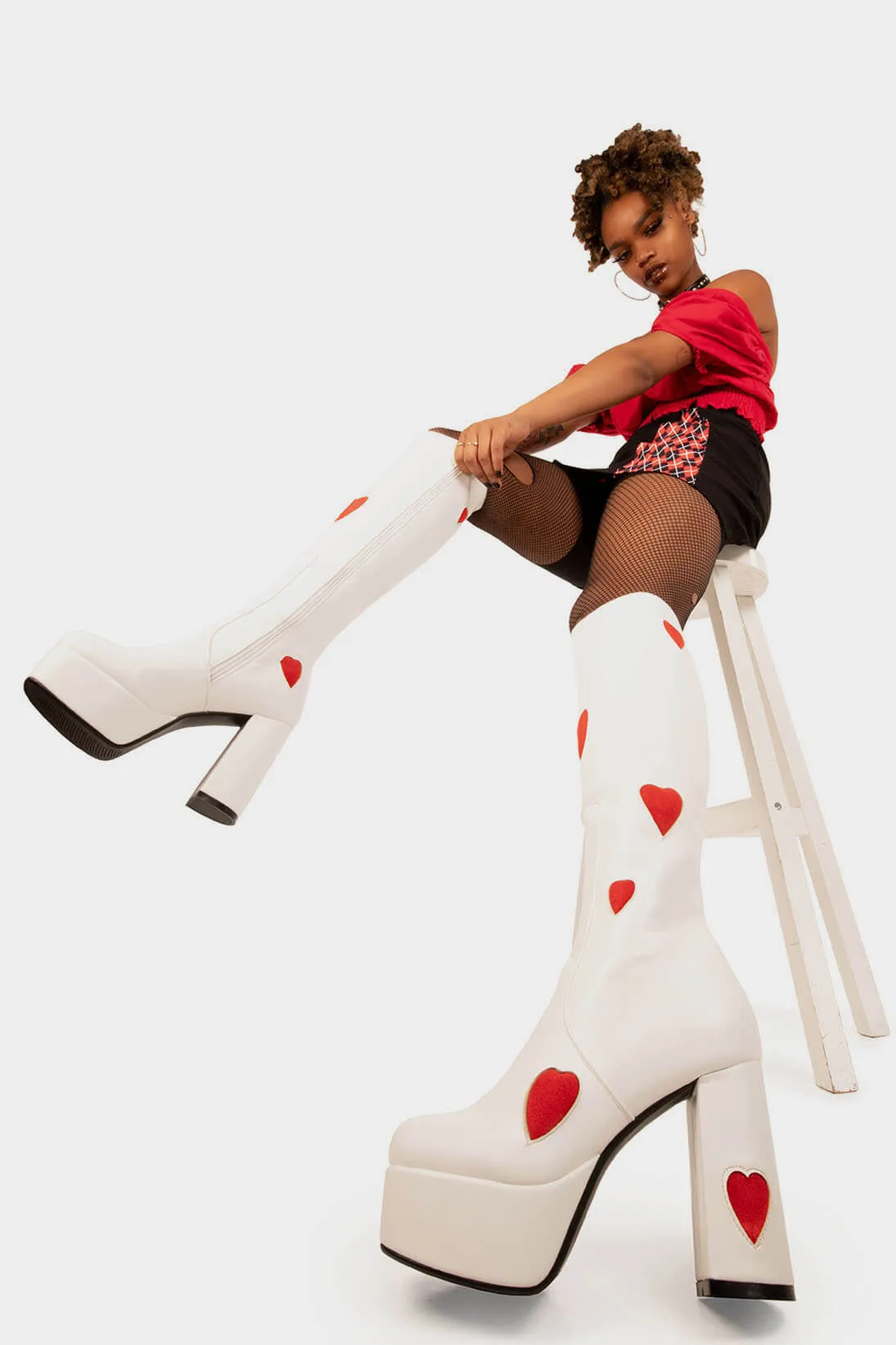 Jam Tarts Platform Knee High Boots