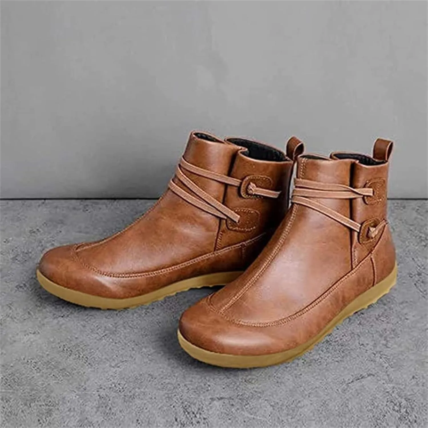 Ladmiple Womens Fall Boots 2024 Wide Calf Fashion Ankle Booties Causal Combat Cowboy Cowgirl Western Short Booties