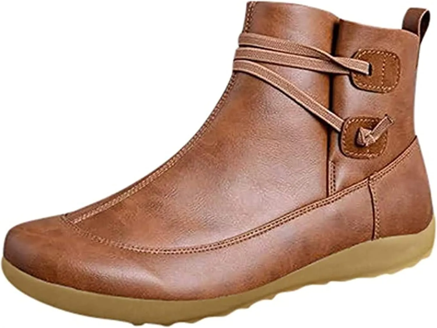 Ladmiple Womens Fall Boots 2024 Wide Calf Fashion Ankle Booties Causal Combat Cowboy Cowgirl Western Short Booties