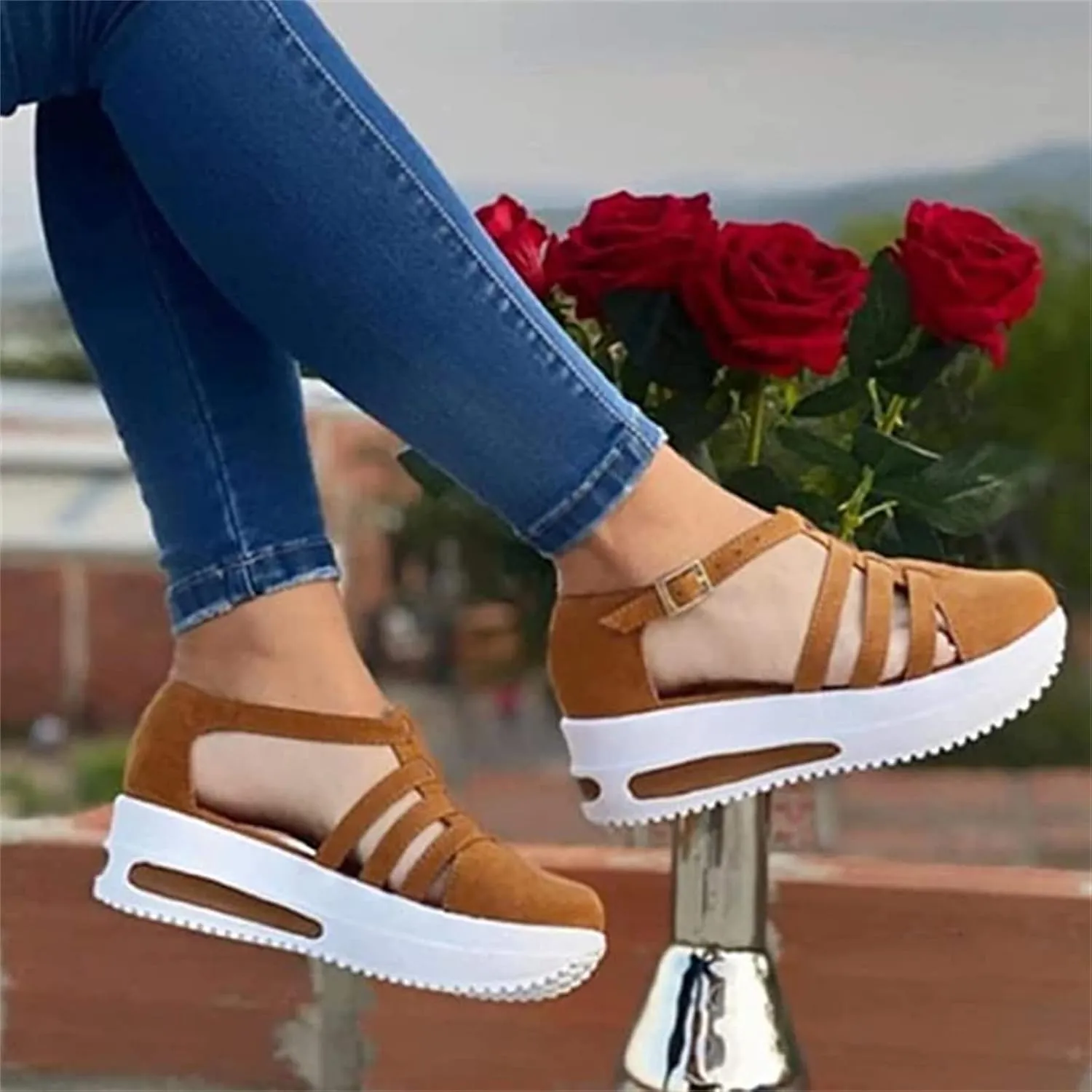 Ladmiple Womens Shoes Dressy Casual Comfortable Orthopedic Canvas Walking Shoes Slip On Fashion Sneakers Flats Loafers