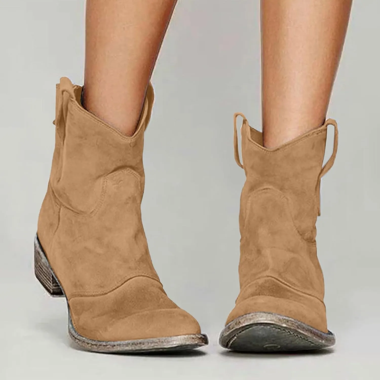 Low Heel Ankle Boots for Women Short Boots Women Ankle Boots Women's Block Heel Short Ankle Booties Boots for Fall