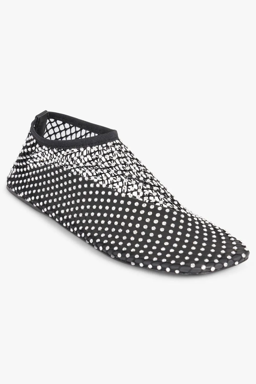 Minette Studded Flat | Black