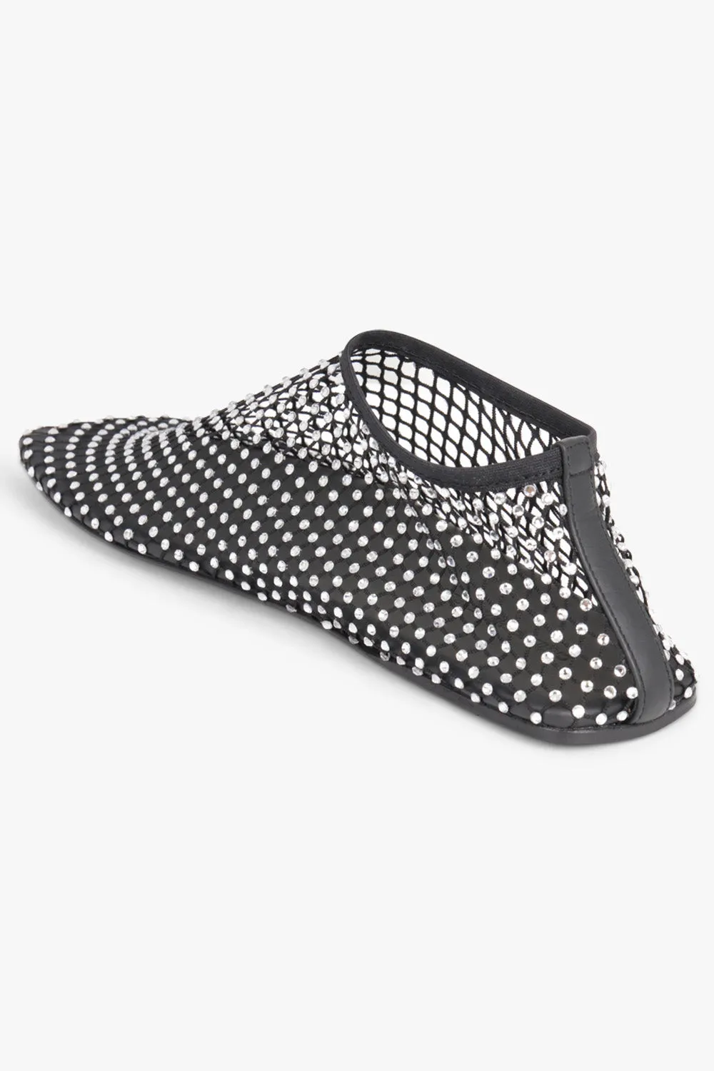 Minette Studded Flat | Black
