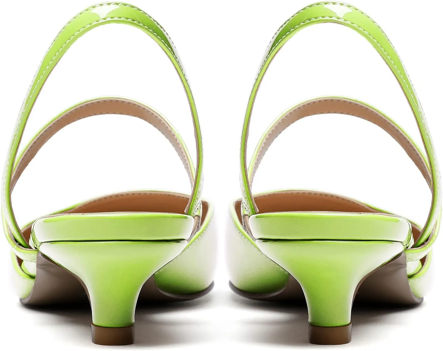 SAMMITOP Women's Kitten Heels Slingback Heels Ankle Strap Kitten Heel Sandals Party Dress Shoes for Wedding Party