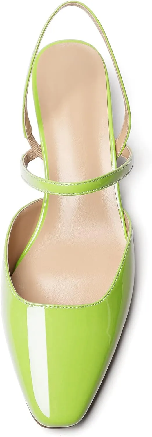 SAMMITOP Women's Kitten Heels Slingback Heels Ankle Strap Kitten Heel Sandals Party Dress Shoes for Wedding Party