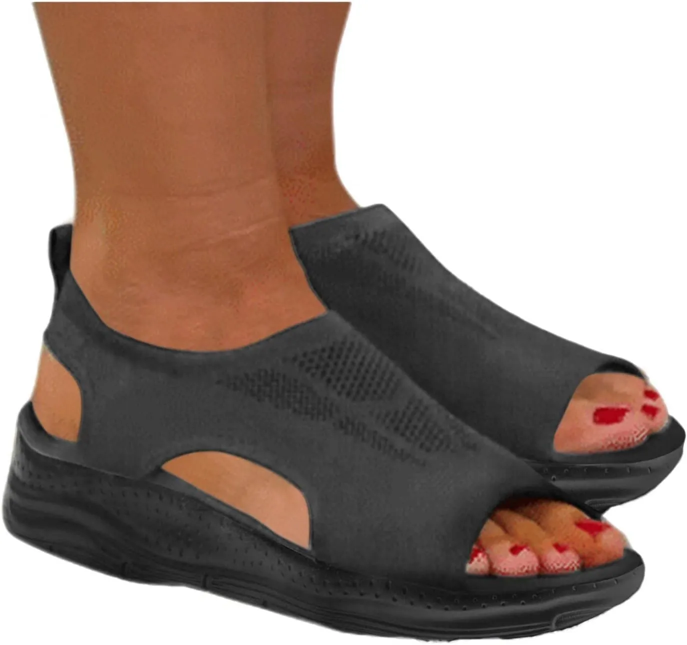 Sandals Women Comfortable Walking Fashion Orthotic Slides Comfy Slip On Slippers Dressy Summer Orthopedic Sandals