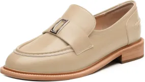 SKYSTERRY Loafers for Women Penny Loafers with Round Toe Low Chunky Block Heels Comfortable Women Loafers Shoes for Work Party Dating Shopping