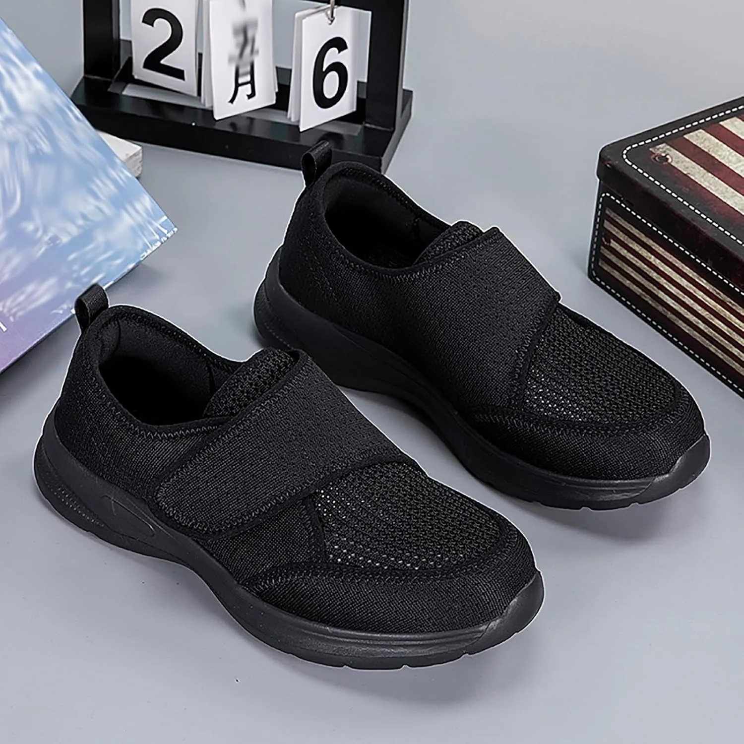 Women's Slip on Walking Sneaker Lightweight Fashion Tennis Shoes Casual Non Slip Flat Bottom Athletic Shoes