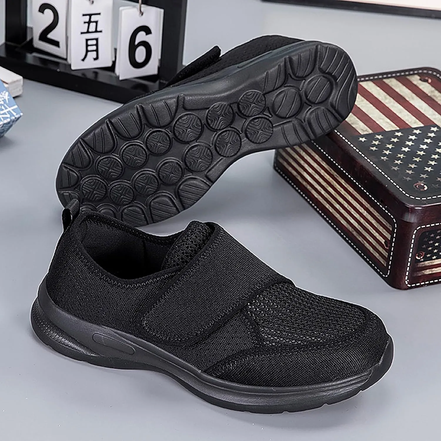 Women's Slip on Walking Sneaker Lightweight Fashion Tennis Shoes Casual Non Slip Flat Bottom Athletic Shoes