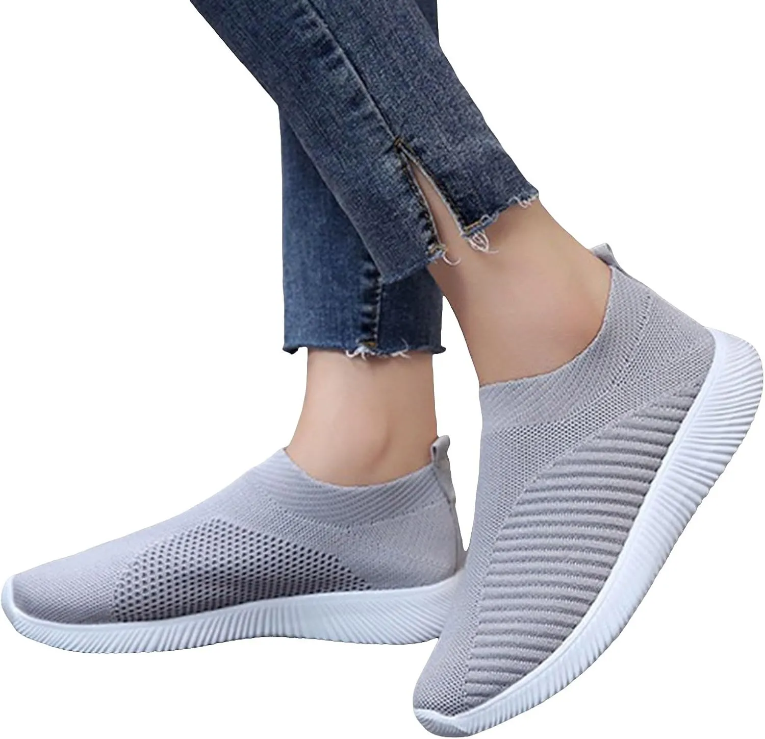 Women's Walking Sneakers Workout Shoes Women's Running Shoes Slip on Tennis Shoes Breathable Comfort Work Shoes