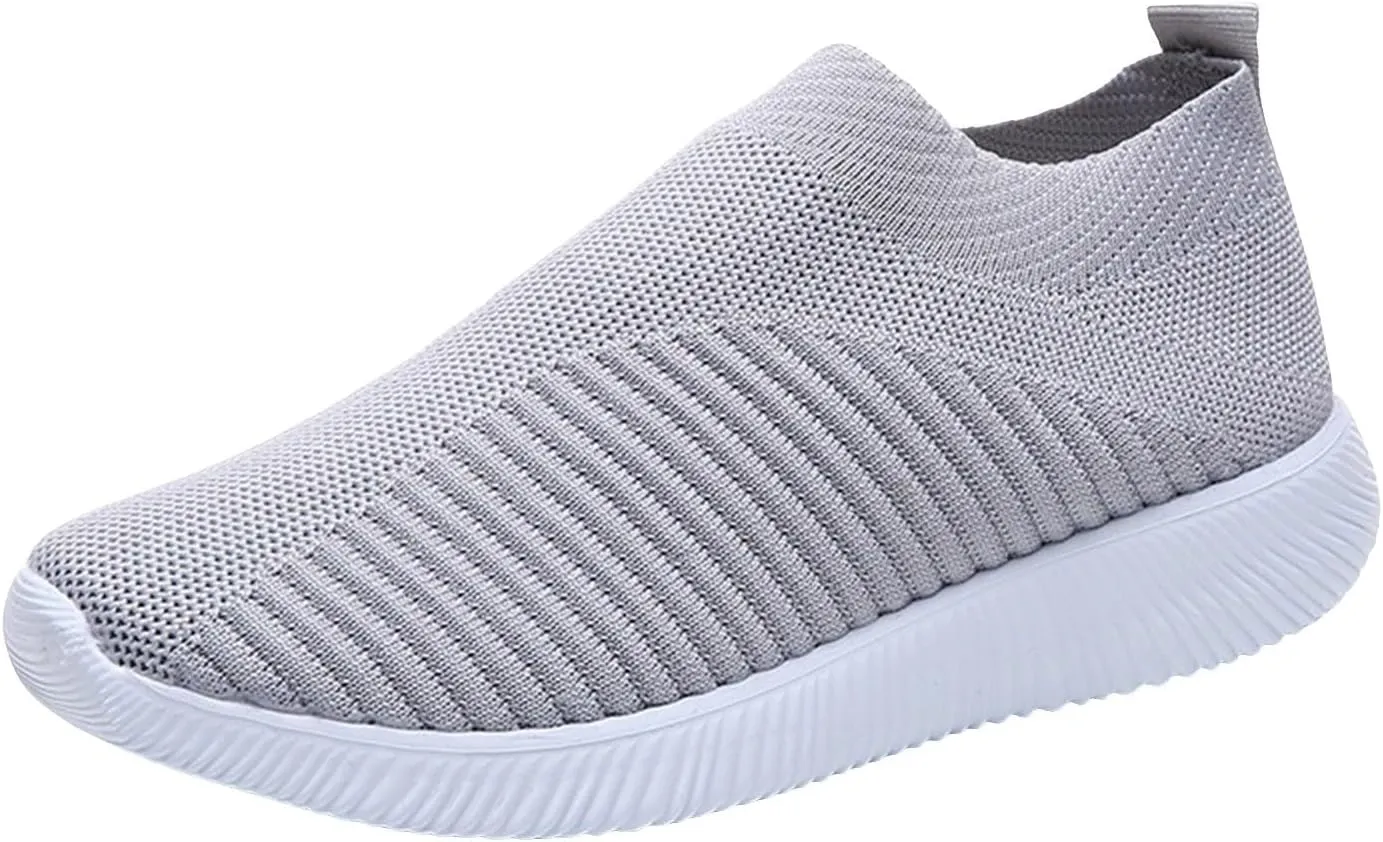 Women's Walking Sneakers Workout Shoes Women's Running Shoes Slip on Tennis Shoes Breathable Comfort Work Shoes