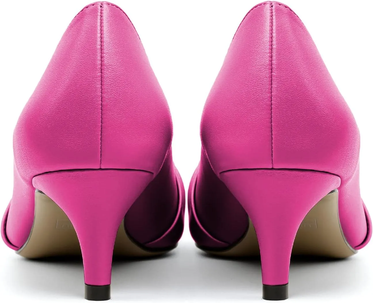 Zamikoo Women's Low Kitten Heel Pumps Slip On Pointed Toe Shoes with Bow-Knot Dress Shoes for Women 2Inches Low Heel
